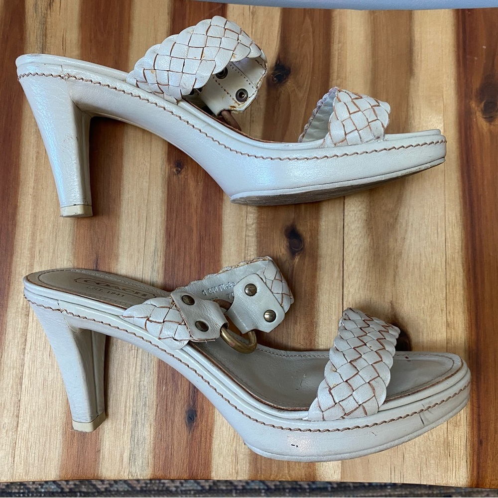Coach platform sandals